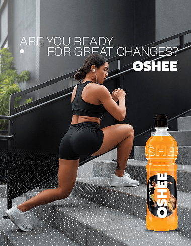 Oshee isotonic promo banner