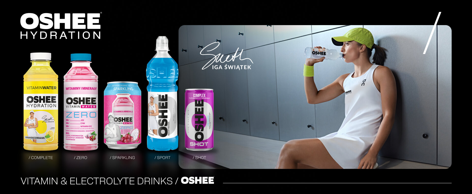 Oshee hydration promo banner