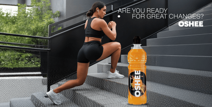 Oshee isotonic promo banner